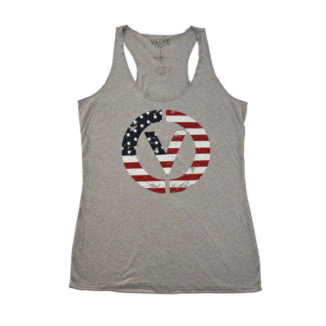 Women's American Flag V Circle